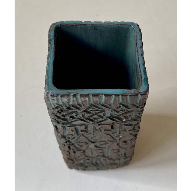 Brutalist Brutalist Ceramic Vase by Hanne Grabow for Gratia, 1970s For Sale - Image 3 of 9