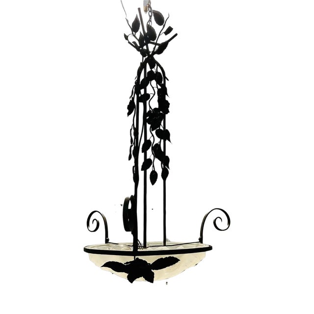 Art Deco French Ceiling Lamp For Sale