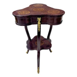 Louis XV Style French Trefoil Side Table For Sale