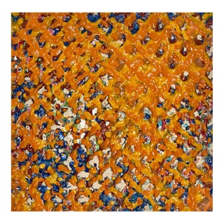 Joy Walker1978 Joy Walker Pattern & Decoration Color Field Abstract Op Art Painting, 1978 For Sale