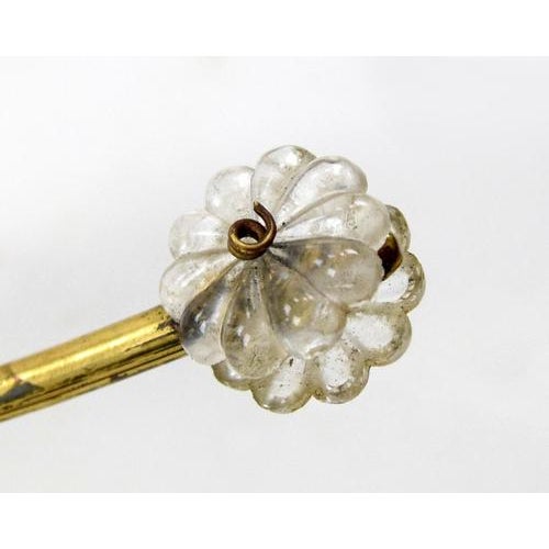 Modernist Brass Sun-Shaped Flush Mount Attributed to J. T. Kalmar for Kalmar, Austria, 1950s For Sale - Image 5 of 7