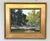 Original French plein air oil painting on board newly framed in a gilded wood frame. Bold impressionistic brushwork and...