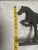 Vintage Hand Made Cast Iron Black Horse Weathervane Top For Sale - Image 12 of 12