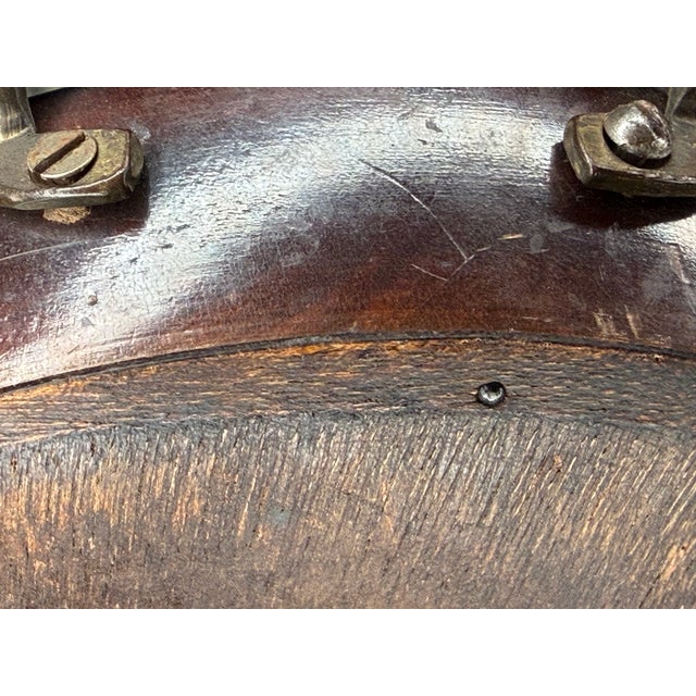 Brown Antique Wooden Tray, 1890s For Sale - Image 8 of 9