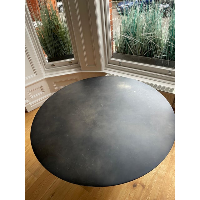 Early 21st Century Metal Round Dining Table by AM.PM, 2010s For Sale - Image 5 of 11