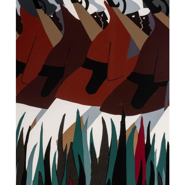 Jacob Lawrence "The March" Screenprint, 1995 For Sale In New York - Image 6 of 13