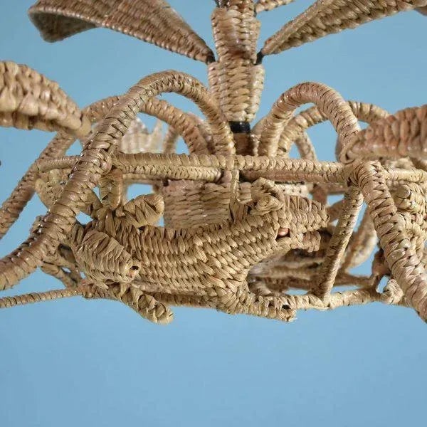 Mario Lopez Torres Chandelier Toucan Parakeet Jaguar For Sale - Image 9 of 13