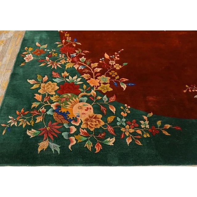 1920s 1920s Chinese Art Deco Carpet (9'10" x 13'6" - 300 x 410 ) For Sale - Image 5 of 7