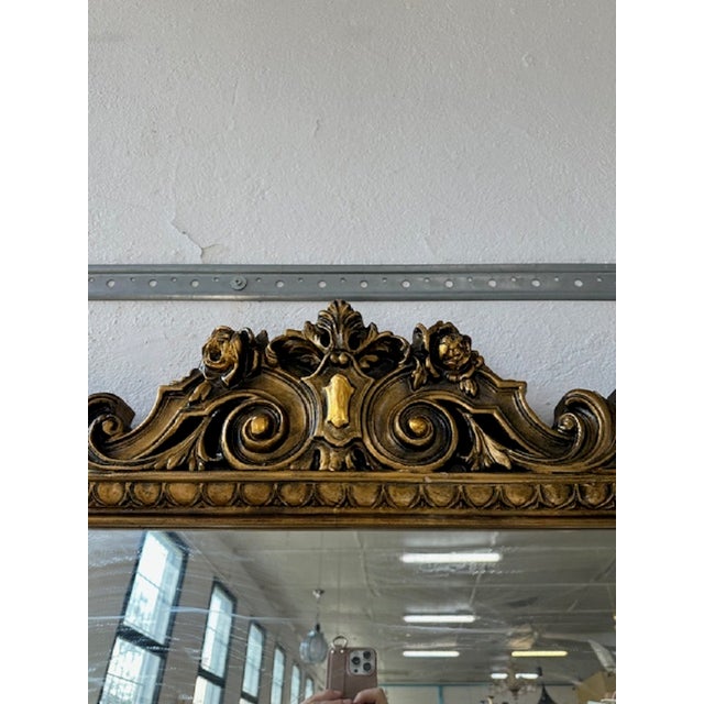 Large Baroque Style Frame Mirror For Sale - Image 9 of 13