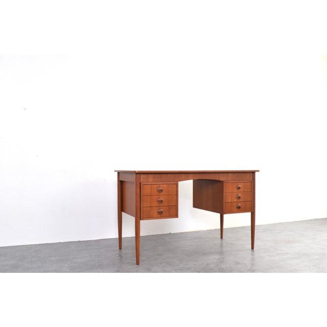 Mid-Century Modern Danish Teak Desk, 1960s For Sale - Image 9 of 18