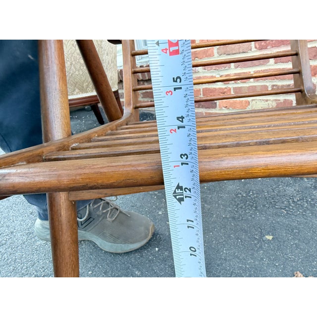 Mid Century Wooden Lounge Chair For Sale - Image 9 of 18