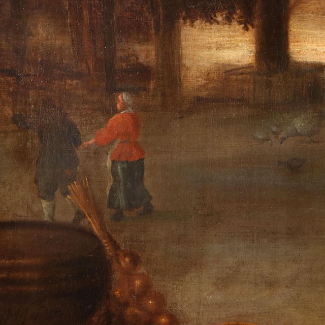Hercules Sanders, Scene with Figures, 1600s, Oil on Canvas, Framed For Sale - Image 8 of 16