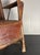 Art Deco Wabi Sabi Colonial Rattan and Faux Leather Oil Cloth Armchair, 1920s For Sale - Image 12 of 18