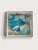 Contemporary Turquoise Blue and Gray Assemblage Artwork in Rainbow Acrylic Shadow Box, Framed For Sale - Image 3 of 8