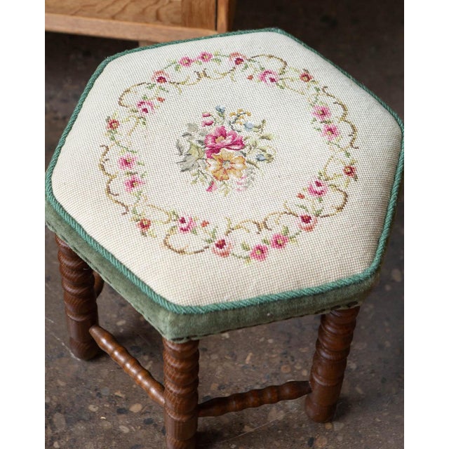 1950s Scandinavian Beech Bobbin Stool, Circa 1950s For Sale - Image 5 of 5