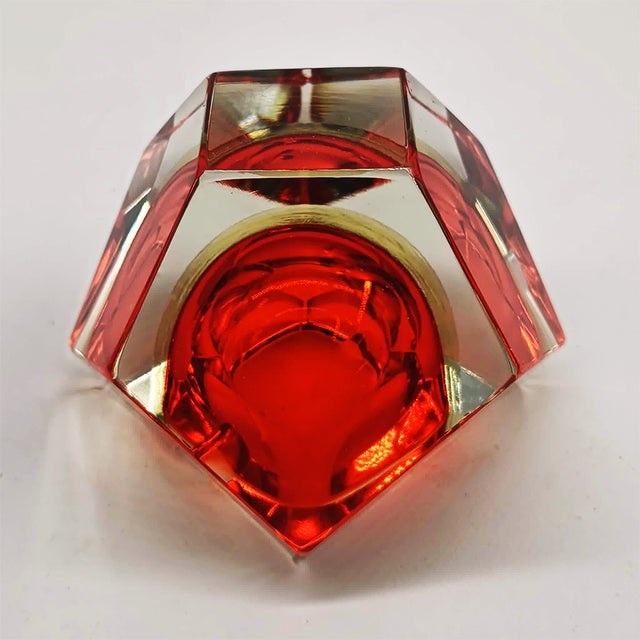 Glass Ashtray or Catch-All in Murano Glass attributed to Flavio Poli for Seguso, 1960s For Sale - Image 7 of 8