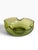 Vintage Olive Green Glass Bowl | Organic Freeform Scalloped Rim | Mid-Century Style For Sale - Image 4 of 5