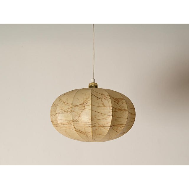 Mid-Century Beige Marbled Cocoon Pendant by Castiglioni, Italy, 1960s For Sale - Image 12 of 16