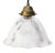 Vintage French Holophane Clear Pressed Glass Pendant Light For Sale
