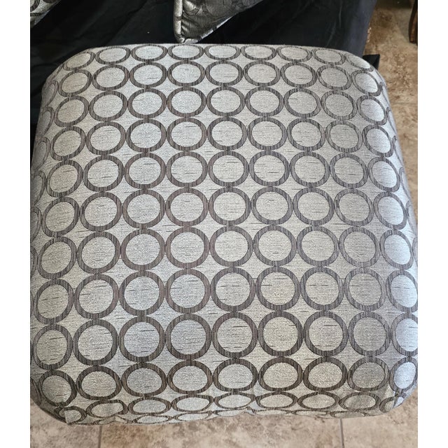 Marge Carson Poufs With Matching Pillows - Set of 6 For Sale In Phoenix - Image 6 of 6