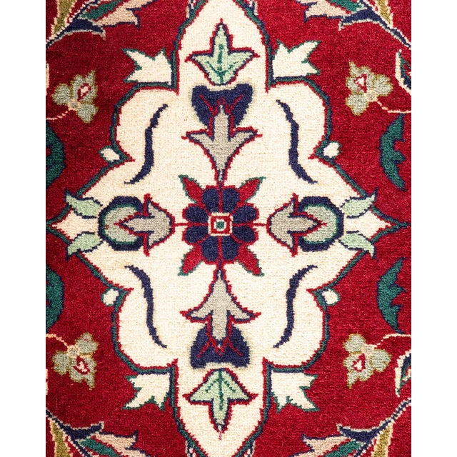 Traditional Mogul, One-of-a-Kind Hand-Knotted Area Rug - Red , 12' 5" x 17' 0" For Sale - Image 3 of 8