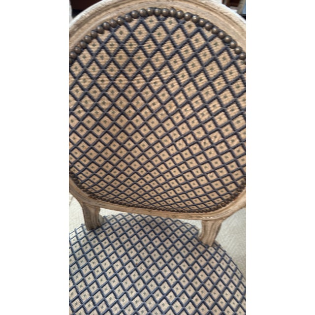 Very Rare! Pair of Louis XVI Period Painted Fauteuils With Hand Needlepoint Upholstery, France Circa 1770 For Sale - Image 13 of 13