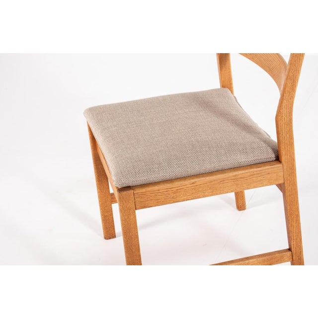 Brown Oak Dining Chairs by Kurt Østervig for K.P. Møbler, 1960s, Set of 4 For Sale - Image 8 of 14