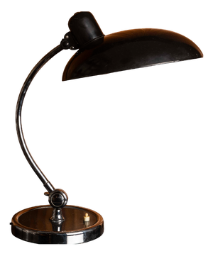 Bauhaus-Style Desk Lamp in Black and Chrome, 1970s