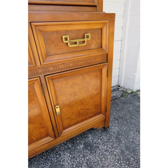 Brown Henry Link Mandarin Collection Asian Breakfront China Display Cabinet For Sale - Image 8 of 13