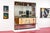 Gio Ponti Mid Century Mirrored Bar Cabinet Credenza With Asian Motif, Made in Italy For Sale - Image 4 of 15