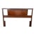 Mid-Century Modern Walnut Headboard, Full/Queen, Sculptural Cutouts For Sale