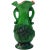 Mid-Century Handmade Green Glass Art Vase For Sale - Image 4 of 9