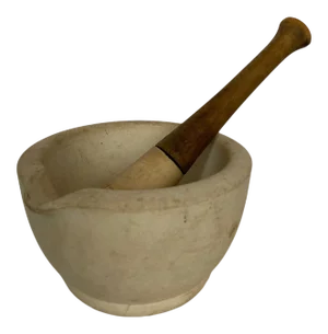 Antique Thomas Maddock & Sons Mortar and Pestle - 2 Pieces