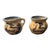 1970s. Hadley Pottery Mini Sugar & Creamer- 2 Pieces For Sale