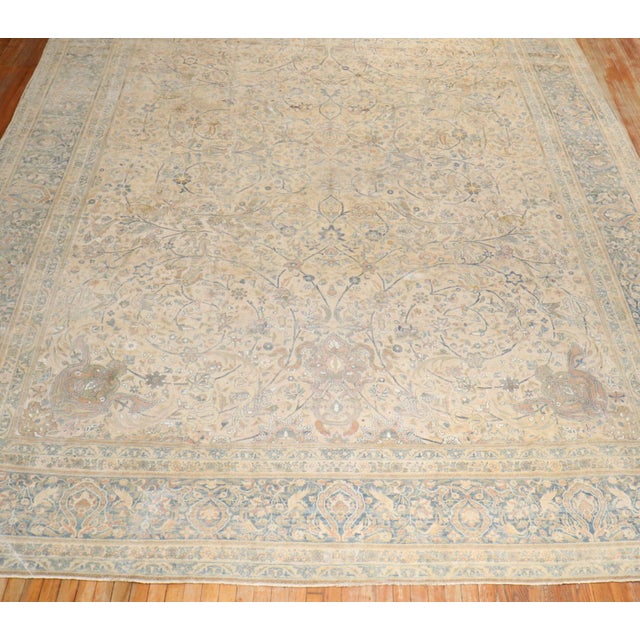Zabihi Collection Oversize Antique Persian Kerman Carpet For Sale - Image 10 of 12