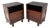 Dutch Art Deco Walnut Nightstands by Max Coini, 1920s, Set of 2 For Sale