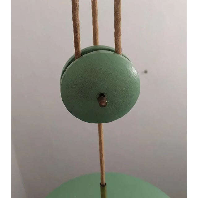 Metal Vintage Pendant Lamp by Angelo Lelli for Arredoluce, 1950 For Sale - Image 7 of 10