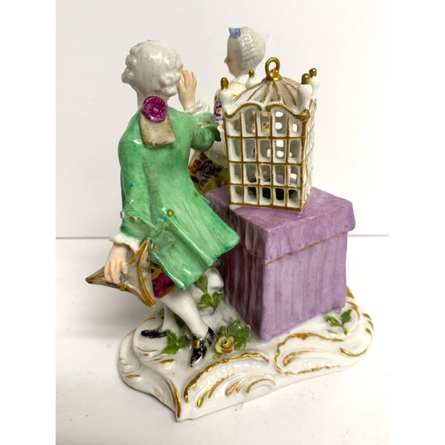 19th Century Meissen Birdcage Grouping Germany Circa 1880 This enchanting 19th-century Meissen birdcage grouping, made in...