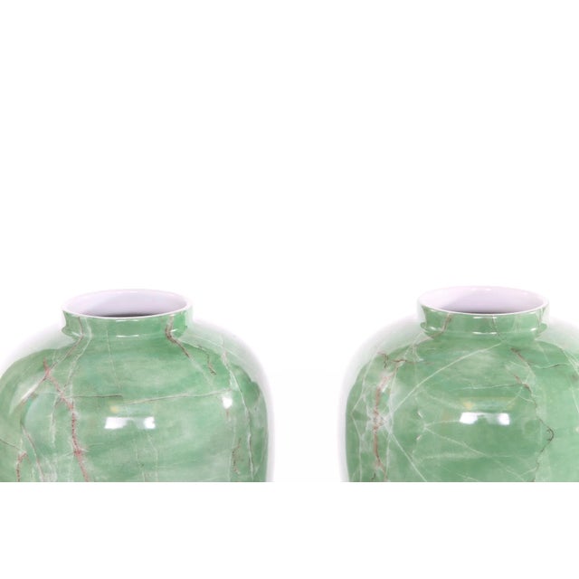 Mid Century Modern English Porcelain Covered Urns For Sale In New York - Image 6 of 12