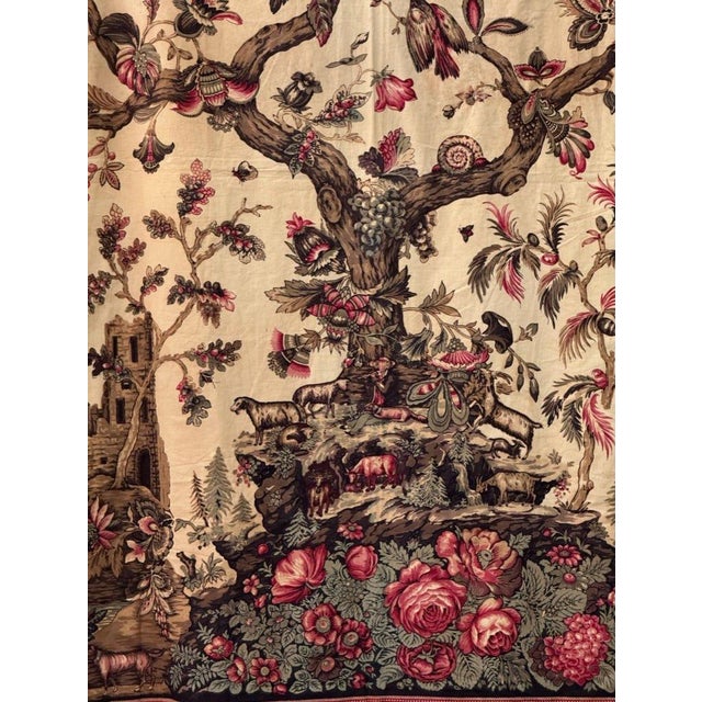 Italian Mezzaro With Giraffe and Turtles, C. 1815, Genoa For Sale - Image 3 of 4