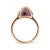 Immerse yourself in the seductive allure of this exquisite rose gold cocktail ring, where the richness of a color-...