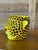 Bold, playful, and absolutely eye-catching—this vintage Italian ceramic planter features a sculptural leopard head...