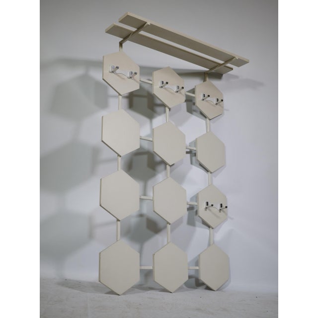 Wood Space Age Wall Hanger, 1970s For Sale - Image 7 of 13