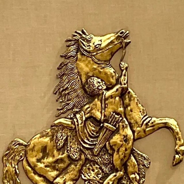 Vintage Grand Tour Gladiator and Horse Fiberglass Relief For Sale - Image 12 of 15