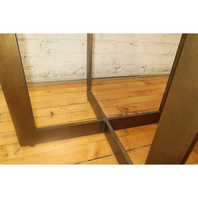 Crafted in Vietnam, wooden and brass carved side table. Perfect piece for any space in need of unique and practical...