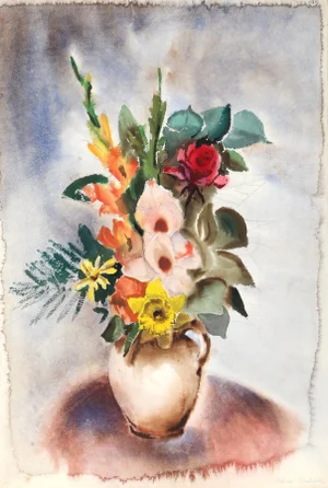 Eve Nethercott, Flowers (P5.9), Watercolor on Paper