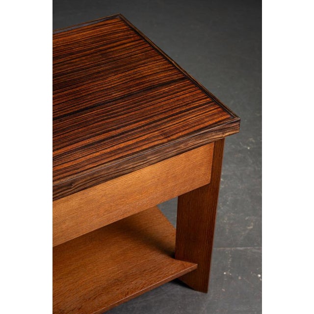 Wood Hague School Side Table by Architect H. Wouda, 1920s For Sale - Image 7 of 13