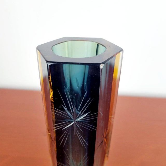 Italian Modern Sommerso Murano Glass Vase by Pagnin and Bon, 1960s For Sale - Image 10 of 12
