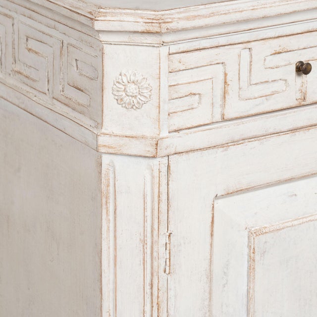 Early 20th Century Swedish White Nightstands, Pair For Sale - Image 9 of 12