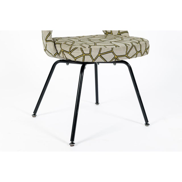 Eero Saarinen Executive Side Chair for Knoll Mid Century Modern Black Metal For Sale - Image 14 of 15